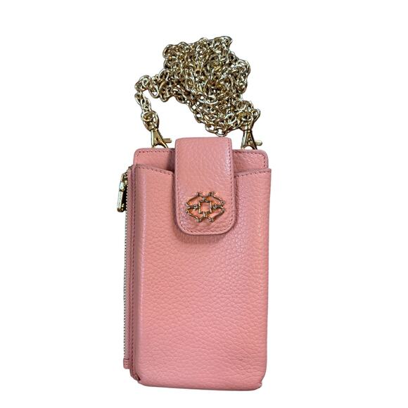 Radley London Hillcrest Large Phone Crossbody Peach Orange Gold - Picture 1 of 7